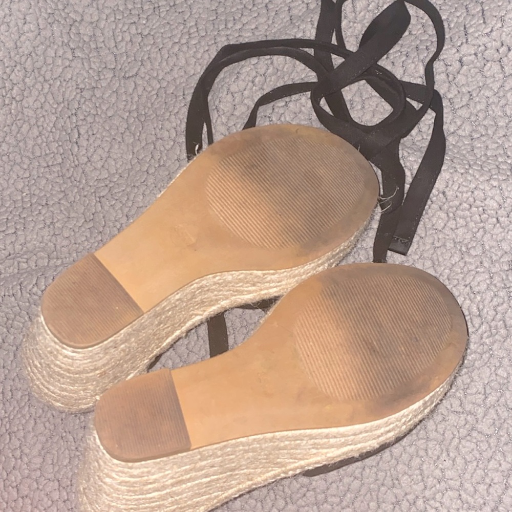 Torrid Ankle Wrap Wedge ~Closed Toe Espadrilles - image 5